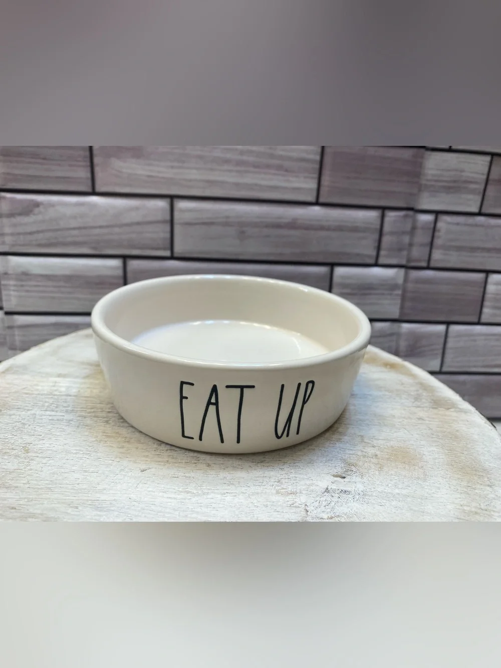 Rae Dunn❤️ “EAT UP“Pet Bowl for Cat& SM Dog New